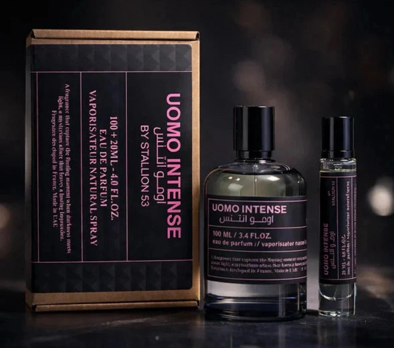 UOMO INTENSE BY STALLION 53 MEN EDP - 100MI + 20Ml By Emper